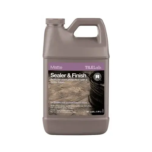 TileLab Sealer and Finish, Opaque Liquid, 0.5 gal, Bottle - pack of 3