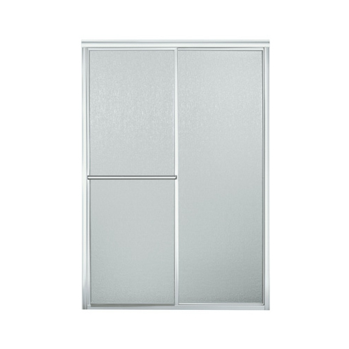 Shower Door, Rain Glass, Tempered Glass, Framed Frame, Aluminum Frame, Stainless Steel Silver