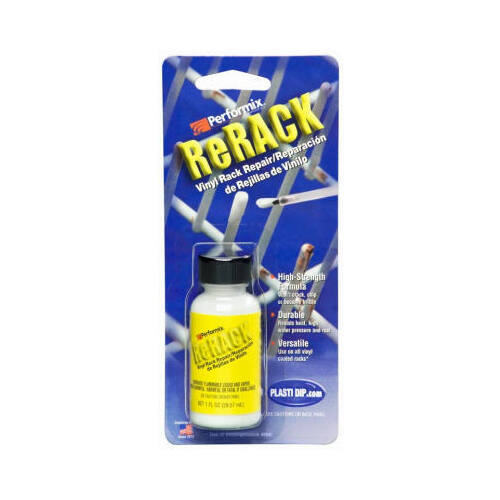 ReRACK Rack Repair Coating White, Rubberized, White, 1 oz, Bottle