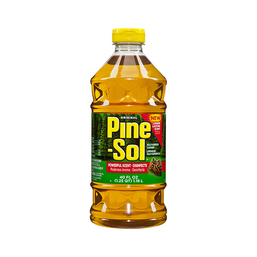 Pine-Sol 97325 Original All-Purpose Cleaner, 40 oz Bottle, Liquid, Pine, Amber