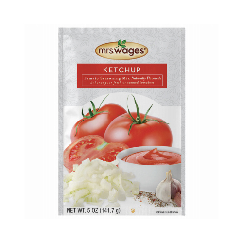 Mrs. Wages W541-J4425-XCP12 Ketchup Tomato Mix, 5 oz Pouch - pack of 12