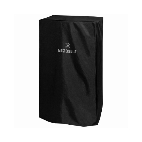 Electric Smoker Cover, 19-1/2 in W, 16.9 in D, 30.9 in H, Polyester, Black