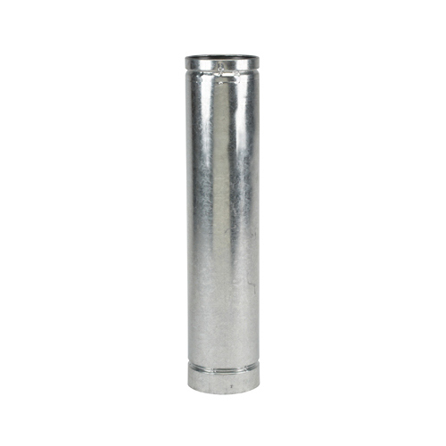 Stove Pipe 4" D X 36" L Stainless Steel Silver