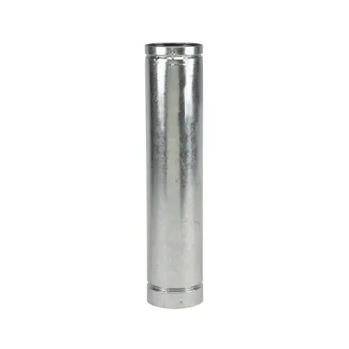 Stove Pipe 4" D X 36" L Stainless Steel Silver