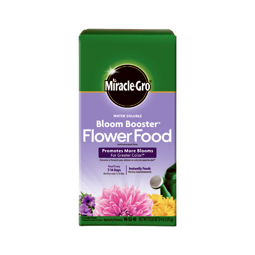 Flower Food, 4 lb Box, Solid, 10-52-10 N-P-K Ratio Blue