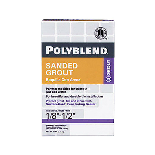 Grout Polyblend Indoor and Outdoor Pewter 7 lb Pewter