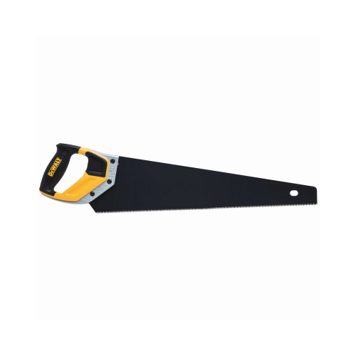 Panel Saw, 20 in L Blade, 11 TPI, Steel Blade, Aluminum Handle Black/Yellow