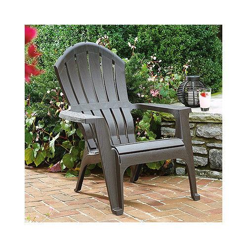 Adams 8371-60-3700 Chair RealComfort Earth Brown Polypropylene Frame Adirondack