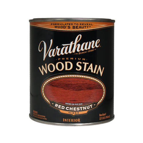 Wood Stain Semi-Transparent Red Chestnut Oil-Based Urethane Modified Alkyd 1 qt Red Chestnut