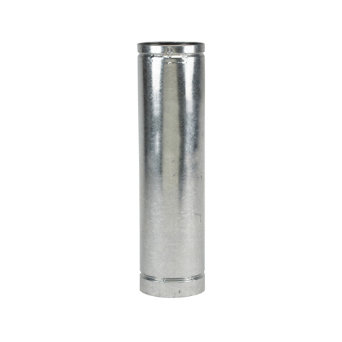 Stove Pipe 4" D X 24" L Stainless Steel Silver