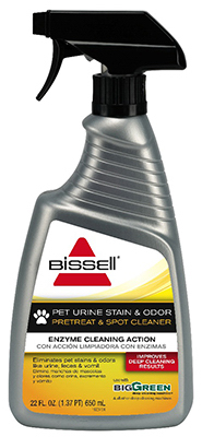 BISSELL 25P7 Pet Stain and Odor Remover, Liquid, Characteristic, 22 oz Bottle White