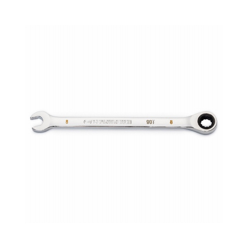 Combination Wrench 8 mm S 12 Point Metric 5.51" L Silver