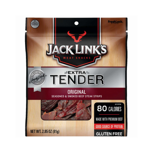 Jack Link's 10000016962-XCP8 Beef Steak Strip, Smoky Flavor, 2.85 oz Bag - pack of 8