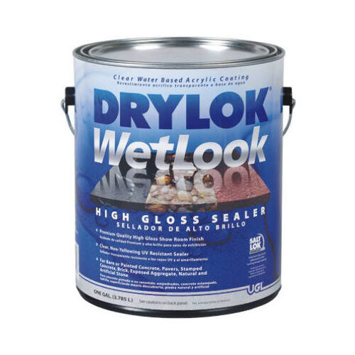 Wet Look Sealer, Liquid, 1 gal High-Gloss