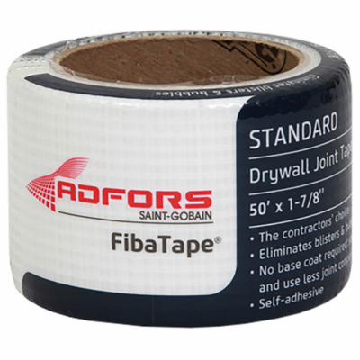 ADFORS FDW8658-U Drywall Joint Tape Fiba Tape 50 ft. L X 1-7/8" W Fiberglass Mesh White Self Adhesive White