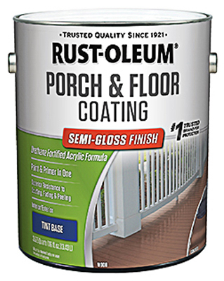 Rust-Oleum 262361 Porch and Floor Coating, Semi-Gloss, Liquid