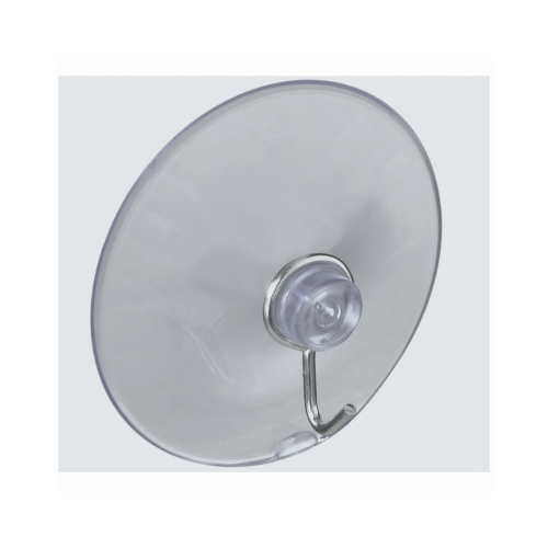 V2524 Series Suction Cup, Steel Hook, PVC Base, Clear Base, 2 lb Working Load - pack of 20