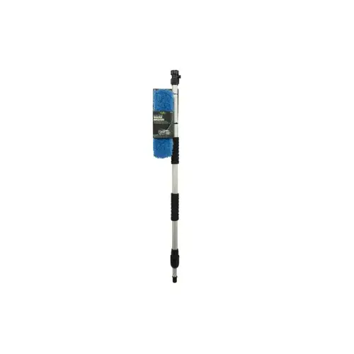 Carrand 93089S Vehicle Wash Brush With Telescoping Handle, 60 In. Blue