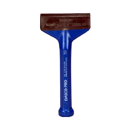 Dasco Pro 437-0 Brick Set, 4 in W Blade, 7 in OAL, HCS Blade Blue