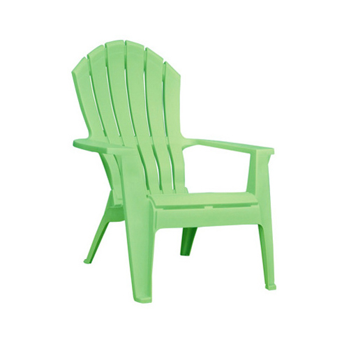 Adams 8371-08-3700 Chair RealComfort Summer Green Polypropylene Frame Adirondack