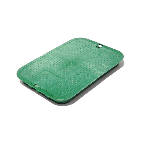 Valve Box Cover 11-5/8" W X 2" H Rectangular Green Green