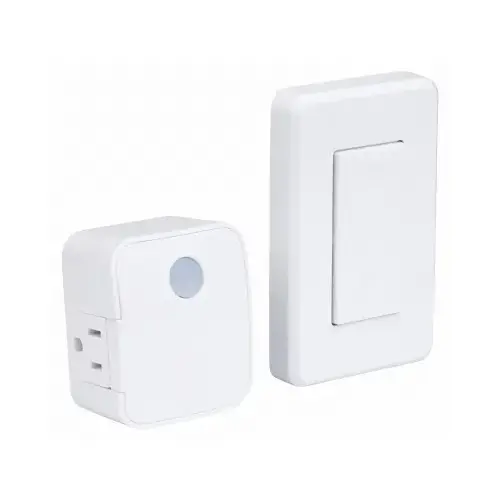 Amertac RFK1600LC Wall Switch, 15 A, 1875 W, White