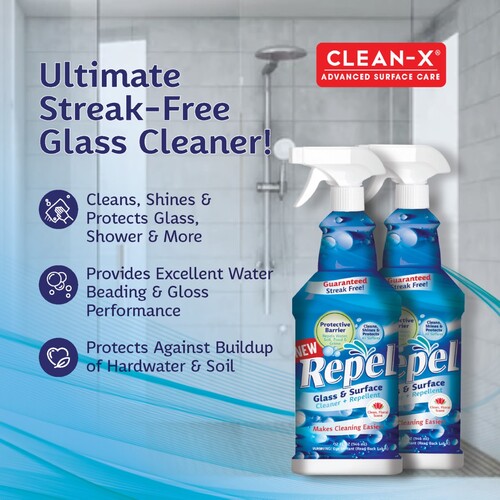 Unelko 77702a Repel 32 Oz. (946 ml) Eco-Friendly Glass & Surface Cleaner