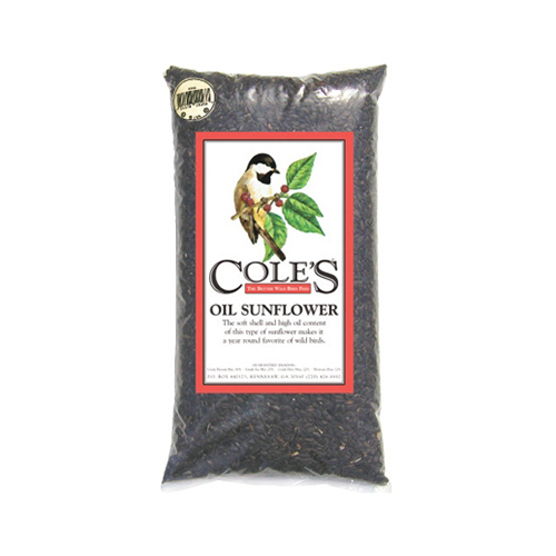 Cole's OS08 Wild Bird Food Assorted Species Black Oil Sunflower 8 lb