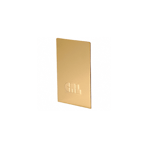 Polished Brass End Cap for L68S Series Laminated Square Base Shoe