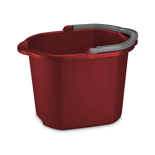 Bucket 16 qt Red Red
