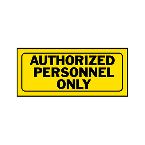 Sign English Yellow Do Not Enter 6" H X 15" W - pack of 6