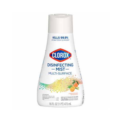 CLOROX 60155 Disinfectant Cleaner Lemongrass Mandarin Scent 16 oz