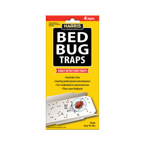 Harris BBTRP Bed Bug Trap, Solid - pack of 4