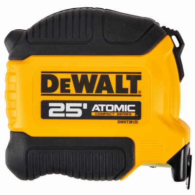 DEWALT DWHT38125S Tape Measure ATOMIC 25 ft. L X 1.125" W Compact Black/Yellow