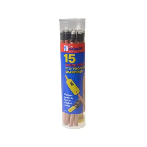 C.H Hanson 2010 Carpenter Pencil Pro-Sharp, CH Hanson 8" L Gray Gray