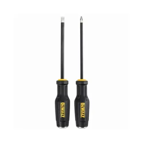 Demolition Screwdriver Set ToughSeries 6" L Phillips/Slotted Black/Yellow