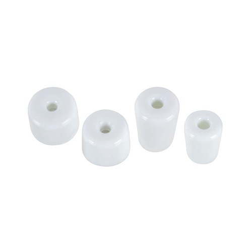 236 Series Door Stop Tip Kit, Plastic White - pack of 8