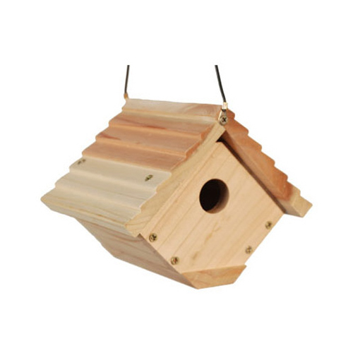 Audubon NAWREN Bird Feeder Wren House Cedar Beige