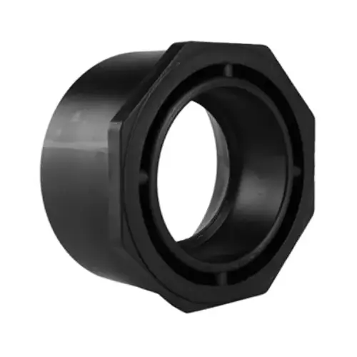 ABS/DWV Flush Bushing, Spigot x Hub, 3 x 1.5-In.