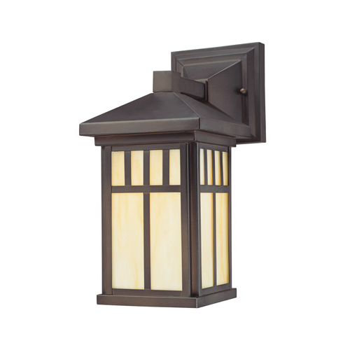 Westinghouse 6732848 48 Wall Lantern, 120 V, LED Lamp, Steel Fixture, Oil-Rubbed Bronze Fixture