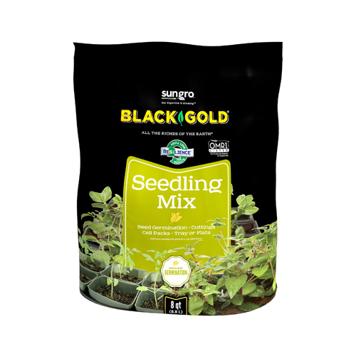 SUN GRO HORTICULTURE 1411002 8QT P BLACK GOLD Seedling Mix, 8 qt Bag