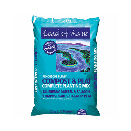 Coast of Maine 1CBPCPM1CF80 1CBPCPM1CF Penobscot Blend Compost and Peat, 1 cu-ft Bag