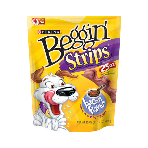 Purina 381112-XCP6 Treats Beggin Strips Bacon For Dog 6 oz - pack of 6