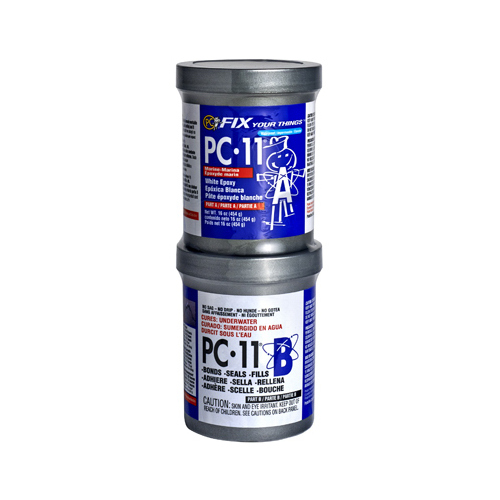 PROTECTIVE COATING CO PC11-1# PC-11 Marine-Grade Epoxy Adhesive, White, Paste, 1 lb Jar