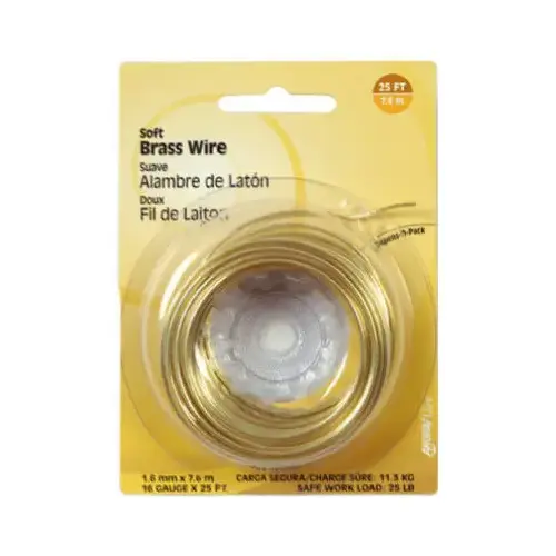 Wire 25 ft. L Brass 16 Ga. - pack of 10