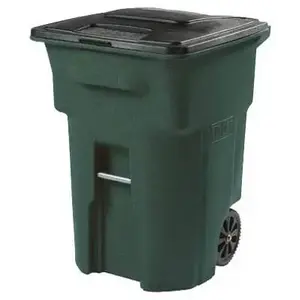 Toter 025596-A4GRS Trash Can with Wheels and Attached Lid