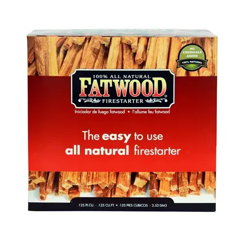 Fatwood 09987 Fire Starter Fatwood Pine Resin Stick 15 min 5 lb Natural