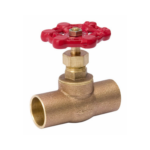 Southland 105-504NL Stop Valve, 3/4 in Connection, Compression, 125 psi Pressure, Brass Body