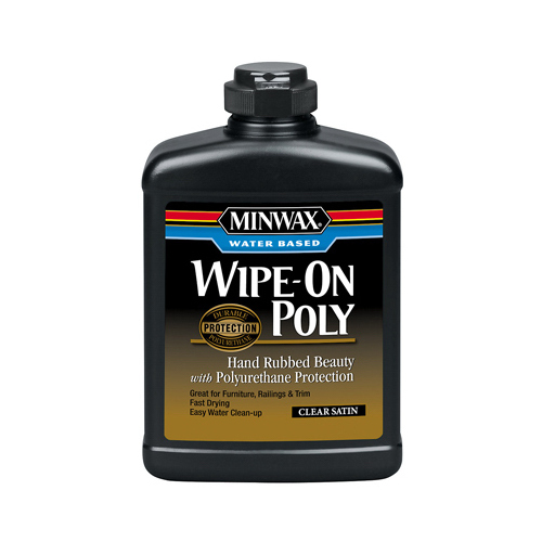 0000 Wipe-On Poly Paint, Liquid, Clear, 1 pt, Can