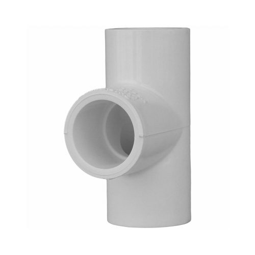 Schedule 40 PVC Pressure Tee, White, 1-In.